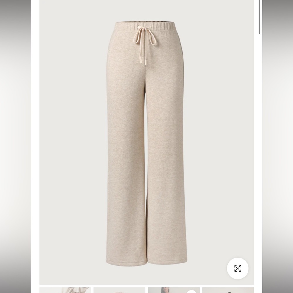 OGL Cashsoft Elastic Waist Wide Leg Pant